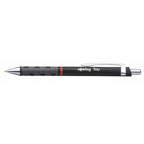 Rotring Golyóstoll 0,8mm nyomógombos fekete tolltest Tikky III kék