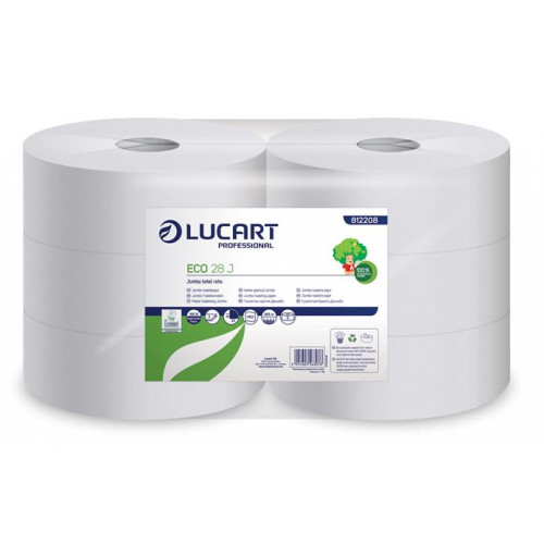 Lucart Toalettpapír 2 rétegű 28cm fehér Eco 28 J 6db 812208