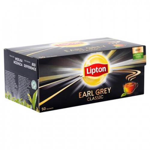 Lipton Fekete tea 50x1,5g Earl Grey