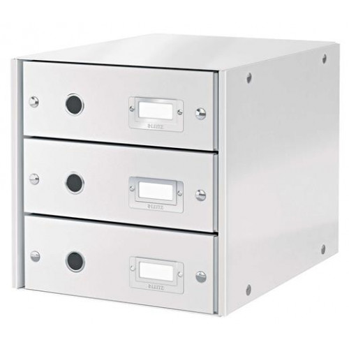 Leitz Irattároló laminált karton 3 fiókos Click&Store fehér