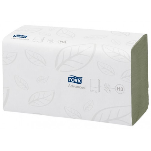 Tork Kéztörlő V/Z hajtás 2 rétegű H3 Advanced Singlefold zöld (290179)