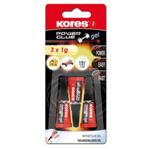 Kores Pillanatragasztó gél 3x1g Power Glue Gel