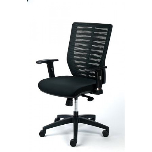 Mayah Irodai forgószék fekete szövet hálós háttámla fekte lábkereszt Superstar