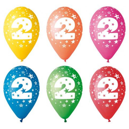 Léggömb 26cm számos 2