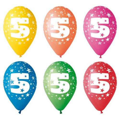 Léggömb 26cm számos 5