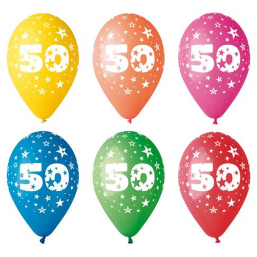 Léggömb 26cm számos 50