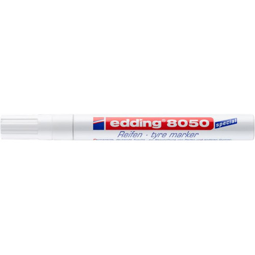 Edding Gumijelölő marker 2-4mm kúpos 8050 fehér
