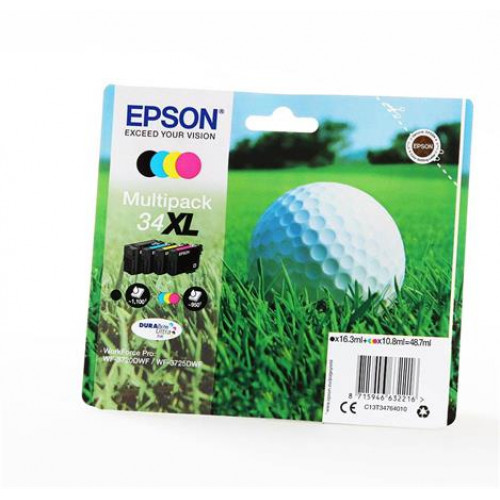 Epson T34764010 Tintapatron multipack Workforce 3720DWF 3725DWF b+c+m+y 48,7ml