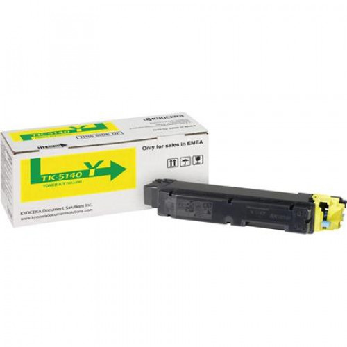 Kyocera TK5140Y Lézertoner P6130cdn M6030cdn M6530cdn nyomtatókhoz sárga 5k