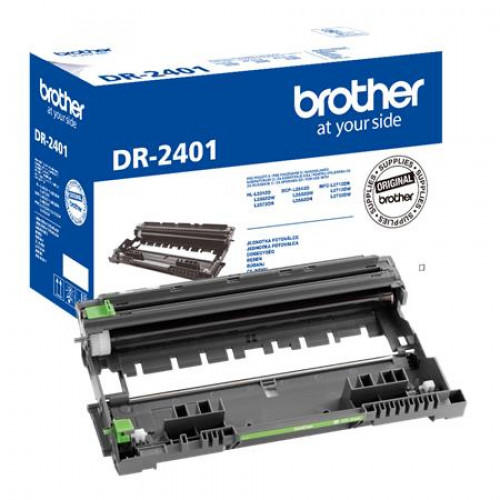 Brother DR2401 Dobegység HLL2312D DCPL2512D MFCL2712 fekete 12k