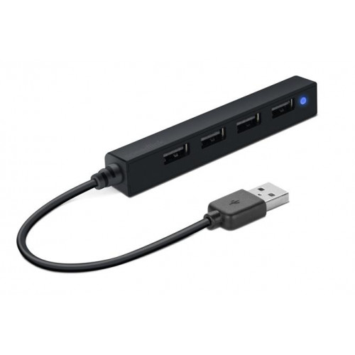 Speedlink USB elosztó-HUB 4 port USB 2.0 Snappy Slim fekete
