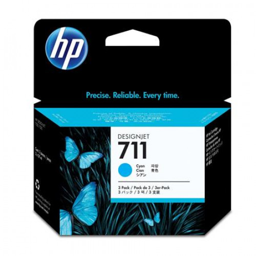 HP CZ134A Tintapatron DesignJet T120 T520 nyomtatókhoz 711 cián 29ml