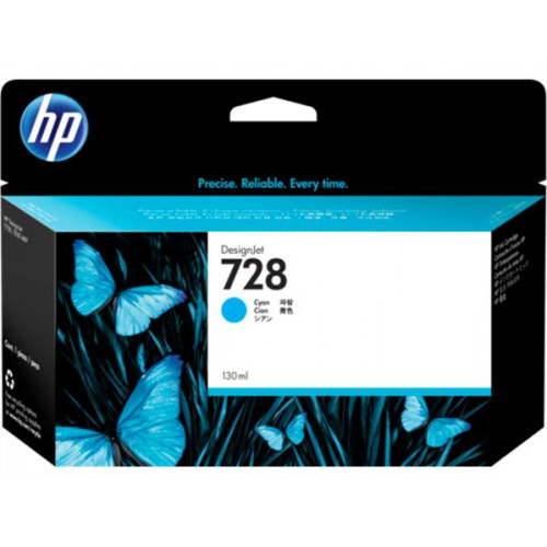 HP F9J67A Tintapatron DesignJet T730 T830 nyomtatókhoz 728 cián 130ml