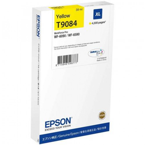 Epson C13T908440 Tintapatron Workforce Pro WF-6090 WF-6590 sárga 4k