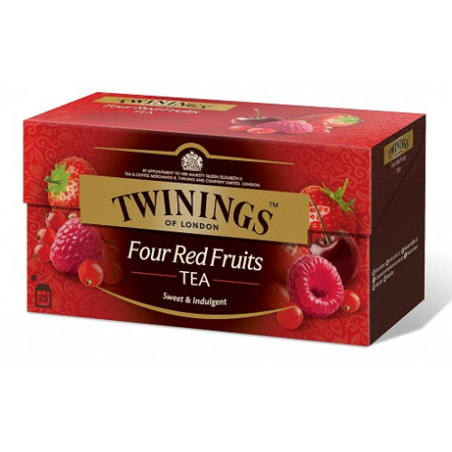 Twinings Gyümölcstea 25x2g Four Red Fruits piros gyümölcsös