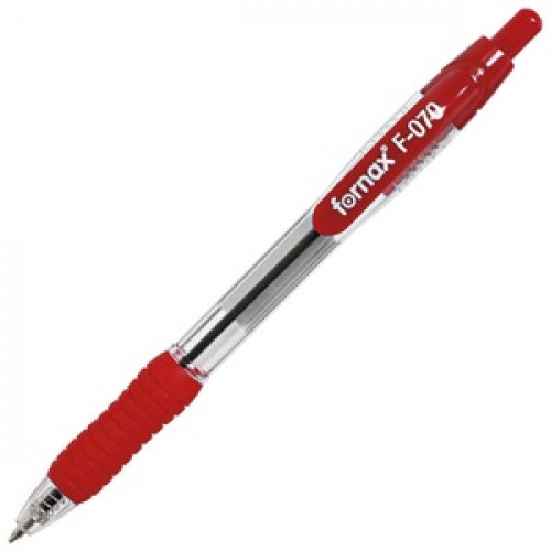 Fornax Golyóstoll 0,7mm nyomógombos F-70 grip piros