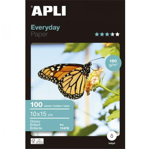 Apli Fotópapír tintasugaras 10x15cm 180g fényes Everyday