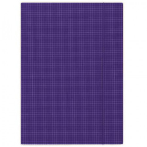 Donau Gumis mappa karton A4 kockás 400gr kék