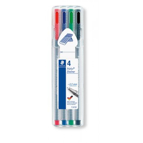 Staedtler Tűfilc készlet 0,3mm Triplus Box 4 különböző szín