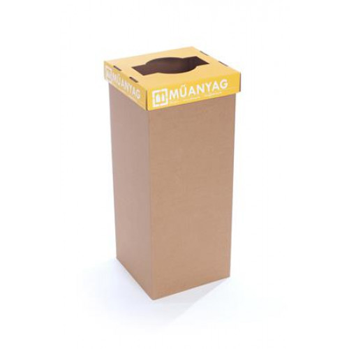 Recobin Szelektív hulladékgyűjtő újrahasznosított 60l Office sárga