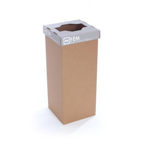 Recobin Szelektív hulladékgyűjtő újrahasznosított 60l Office szürke