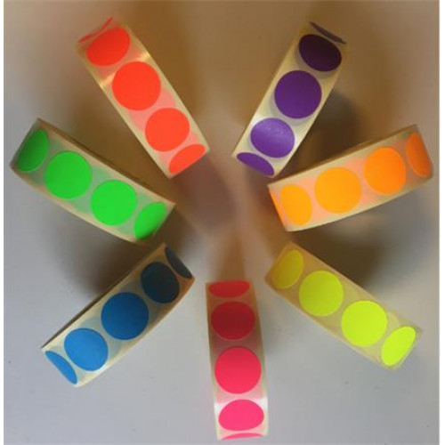 Etikett 20mm kör 1000 etikett/tekercs zöld