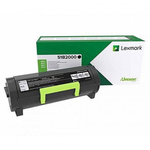 Lexmark 51B2000 Lézertoner MS/317/417/517/617 nyomtatókhoz fekete 2,5k (return)