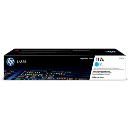HP W2071A Lézertoner Color Laser 150 MFP178 MFP179 nyomtatókhoz 117A cián 0,7k