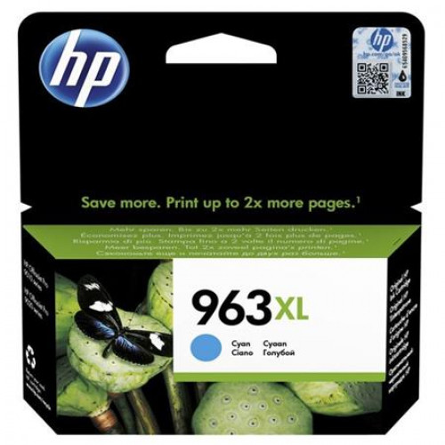 HP 3JA27AE Tintapatron OfficeJet Pro 9010 9020 nyomtatókhoz 963XL cián 1600 oldal