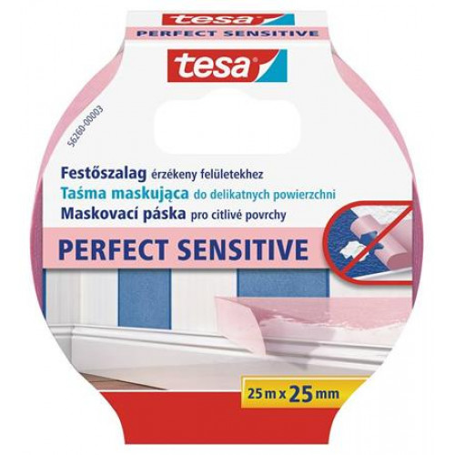 Tesa Festő- és mázolószalag érzékeny felületekhez 25mmx25m Perfect Sensitive
