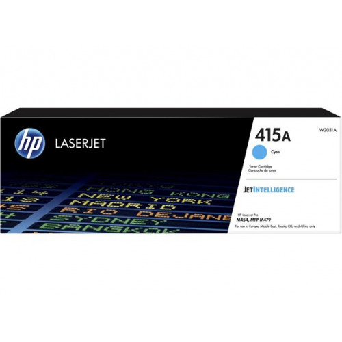 HP W2031A Lézertoner Color LaserJet Pro M454 MFP M479 nyomtatókhoz 415A cián 2,1k