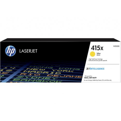 HP W2032X Lézertoner Color LaserJet Pro M454 MFP M479 nyomtatókhoz 415X sárga 6k