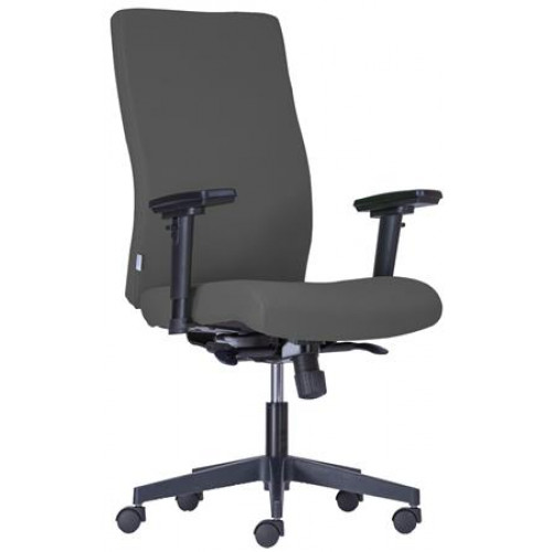 Irodai forgószék szövetborítás fekete lábkereszt BOSTON Standard BA600 szürke