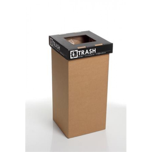 Recobin Szelektív hulladékgyűjtő újrahasznosított angol felirat 20l Mini fekete