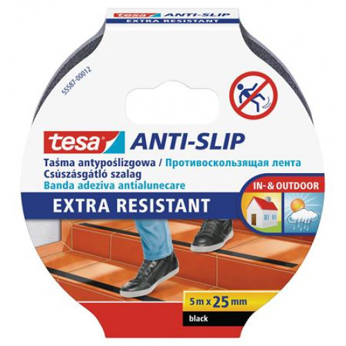 Tesa Csúszásgátló szalag 25mmx5m Anti-slip fekete