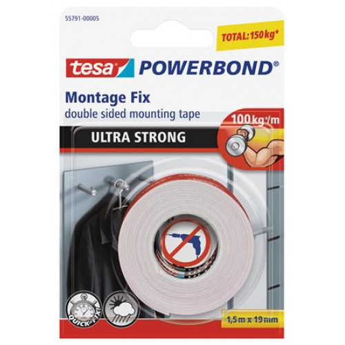 Tesa Ragasztószalag kétoldalas ultra erős 19mmx1,5m Powerbond
