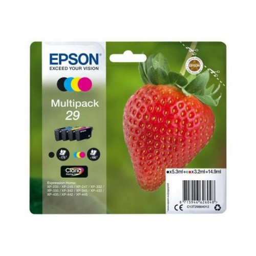Epson T29864012 Tintapatron multipack XP245 nyomtatóhoz b+c+m+y 14,9ml