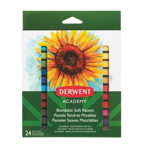 Derwent Pasztell kréta Academy 24 különböző szín