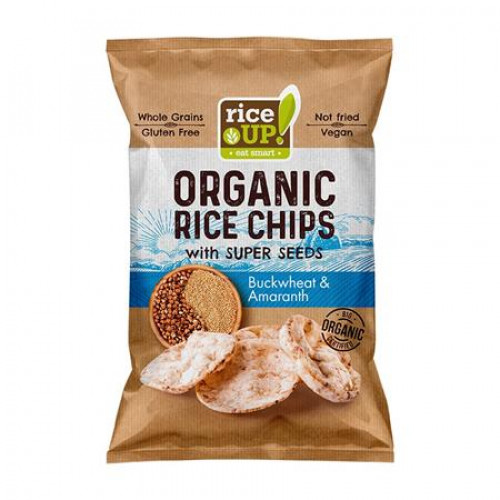 Rice Up Barnarizs chips 25g Bio hajdinával és amaránttal