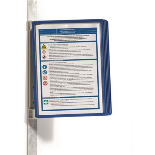 Durable Bemutatótábla tartó fali mágneses 5db bemutatótáblával Vario 5 Magnet sötétkék