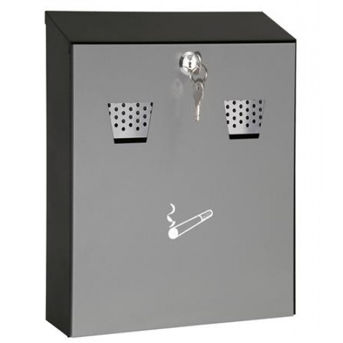 Wedo Fali hamutartó acél két nyílással szürke/fekete