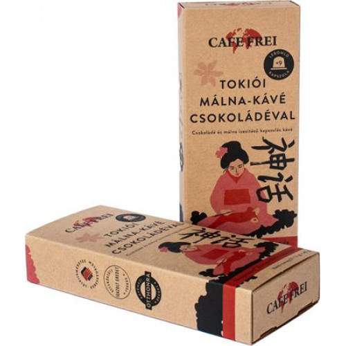 Cafe Frei Kávékapszula 9db Nespresso kompatibilis Tokiói csokoládés málna