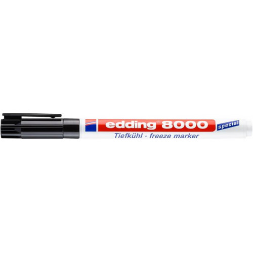 Edding Alkoholos marker 1mm kúpos 8000 Freeze fekete