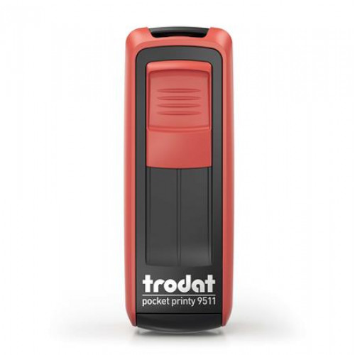 Trodat Bélyegző Pocket Printy 9511 piros ház fekete párnával
