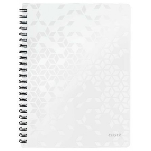 Leitz Spirálfüzet A4 kockás 80lap Wow fehér