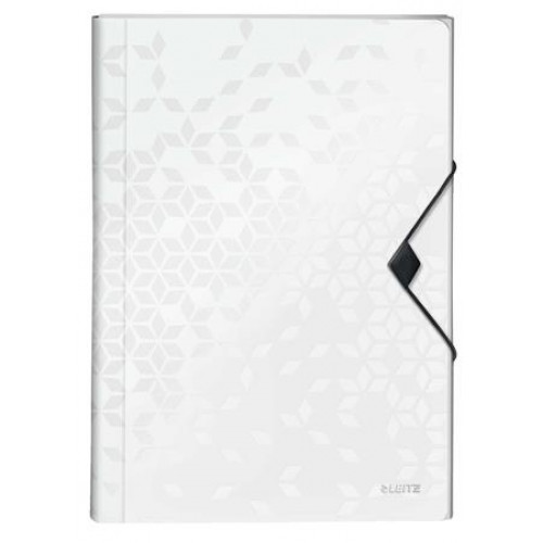 Leitz Harmonikamappa A4 PP 6 rekeszes Wow fehér