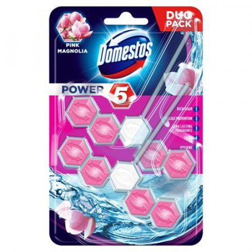 Domestos WC illatosító golyók 2x50gr Power 5 pink magnólia
