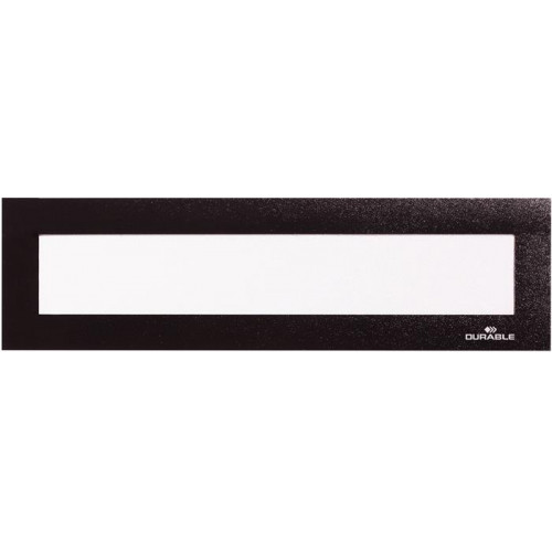 Durable Bemutató fejléc 323x66mm mágneses Duraframe Magnetic Top fekete