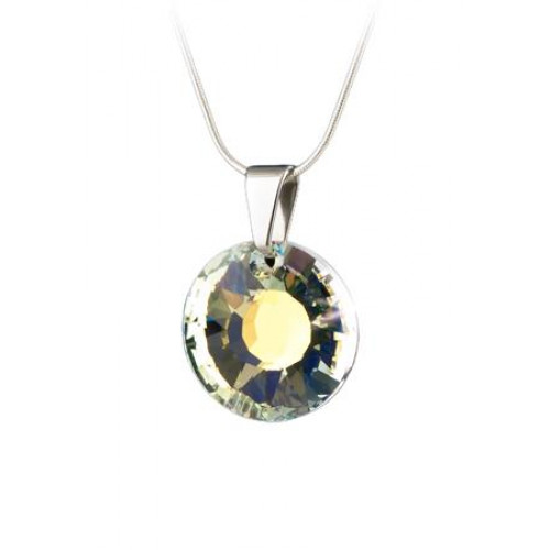 Art Crystella Nyaklánc Nap formájú fehér színjátszós Swarovski kristállyal 19mm
