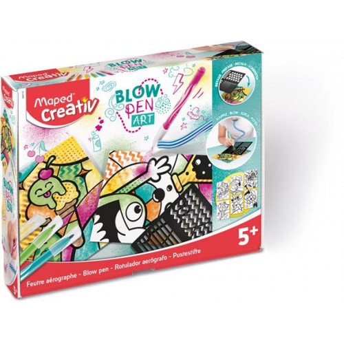 Maped Creativ Fújós filctoll készlet Blow pen Art csíkozás